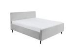 Polsterbett Peach ca. 180x200 cm Hellgrau