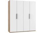 Drehtürenschrank Level 36A ca. 200x216x58 cm Weiß/Eiche
