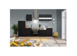 Küchenleerblock LBKB280ESS Schwarz/Eiche ca. 280 cm