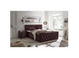 Boxspringbett Cashfield 8 ca. 180x200 cm Aubergine
