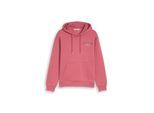 TOM TAILOR DENIM Herren Hoodie Sweatshirt mit Print, rosa, Uni, Gr. M