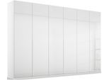 Drehtürenschrank RAUCH "Kleiderschrank Schrank Garderobe Wäscheschrank PURISMA Glasfront", weiß (alpinweiß, glas kristallweiß), B:301cm H:223cm T:60cm, Holzwerkstoff, Schränke, Drehtürenschrank, schlichte Eleganz, mit umfangreicher Innenausstattung MADE IN GERMANY
