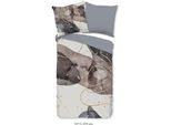 Wendebettwäsche GOOD MORNING "Zayn", grau, B/L: 135cm x 200cm, 1 Stk., 1 Stk., Renforcé, B/L: 80cm x 80cm, 2 Stk., Renforcé, Obermaterial: 100% Baumwolle, Bettwäsche, Wendebettwäsche, Baumwolle, 135x200, 2 Teilig, Reißverschluss, Wendeoptik, Abstrakt