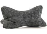 Nackenkissen MAGMA HEIMTEX "ARLO Leseknochen", anthrazit, B:0cm H:0cm L:42cm Ø:22cm, Faserbällchen (Polyester), Polyamid, Polyester, Funktionskissen, Ergonomisches und kuscheliges Nackenkissen sowie Buch-/Tabletstütze