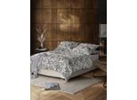Bettwäsche IRISETTE "Wave 8585", grau (natur), B/L: 155cm x 220cm, 1 Stk., 1 Stk., Mako-Satin, B/L: 80cm x 80cm, 2 Stk., Mako-Satin, Obermaterial: 100% Baumwolle, Bettwäsche, Bettwäsche, anschmiegsam und atmungsaktiv, Ganzjahresqualität