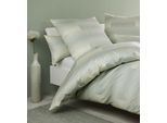 Bettwäsche JANINE "Milano 4510545105 07 135X200,80x80", beige (grün limette), B/L: 135cm x 200cm, 1 Stk., 1 Stk., Mako-Satin, B/L: 80cm x 80cm, Mako-Satin, Obermaterial: 100% Baumwolle, Bettwäsche, Bettwäsche, mit Reißverschluss