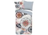 Wendebettwäsche HIP "Ralvira", bunt (multi), B/L: 200cm x 200cm, 1 Stk., 2 Stk., Flanell, B/L: 80cm x 80cm & 80cm x 80cm, 3 Stk., Flanell, Obermaterial: 100% Baumwolle, Bettwäsche, Wendebettwäsche, Flanell, Biber, Warm, Wendeoptik, Mandala, Blumen, Blätter, Grau