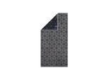 Handtuch VILLEROY & BOCH "Handtuch Handtuch Carré 1er Pack" Gr. M, schwarz (dunkelgrau, schwarz), B:50cm, Obermaterial: 100% Baumwolle CO., Handtücher