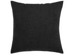 Dekokissen PAD "CASUAL", schwarz, unifarben, B:60cm L:60cm, Polyacryl, Polyester, Dekokissen_Sitzkissen_Kissenhüllen, Made in Europe