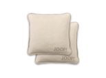 Dekokissen JOOP "Kissenhülle UDF Doubleface 2er Pack" Gr. S, beige (sand), B:50cm, Obermaterial: 58% Baumwolle CO. 35% Polyacryl PAN. 7% Polyester PES., Dekokissen_Sitzkissen_Kissenhüllen