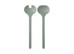 Besteck-Set MEPAL "Salatbesteck Silueta", grün (nordic sage), Essbesteck-Sets