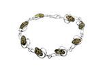 Armband OSTSEE-SCHMUCK "- Ortrun - Silber 925/000 - Bernstein" Gr. 18, silber (silber 925, silberfarben, weiß), Armbänder, Damen, Silber 925 (Sterlingsilber), Armband