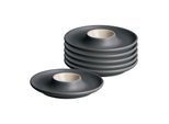 Eierbecher RITZENHOFF & BREKER "Eierteller Jasper ø 12 cm 6er Set", grau, Keramik, Eierbecher