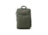 Schultertasche LEVI'S "Rucksack LEVI'S L-PACK LARGE RECYCLED", Mädchen, Gr. B/H/T: 29cm x 45cm x 20cm 0, grün (olivgrün), Obermaterial: 100% Polyester PES., Taschen Schultertasche
