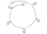 Armband AILORIA "Armband Silber/weiße Perle MAIKO", weiß, Armbänder, Damen, Armband