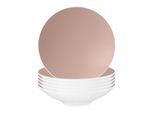 Suppenteller SELTMANN WEIDEN "Pasta- / Suppenteller Life Fashion ø 23,3 cm 6er Set", rosa (posh rose), L:23,3cm, Speiseteller