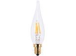 SEGULA LED-Leuchtmittel "Vintage Line", transparent, L:88cm Ø:22cm, Leuchtmittel, dimmbar, French Candle klar, E14, 1900K
