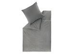 Wendebettwäsche MUSTERRING "Twist", grau, B/L: 135cm x 200cm, 1 Stk., 1 Stk., Renforcé, B/L: 80cm x 80cm, 2 Stk., Renforcé, 100% Baumwolle, Bettwäsche, Wendebettwäsche, aus reiner Baumwolle