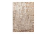 Teppich KAYOOM "Mineral 525", beige, B:80cm H:12mm L:300cm, Polypropylen, Teppiche, Teppich, Kurzflor, Hoch Tief Struktur, Wohnzimmer