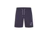 Sweatshorts INDICODE "Sweatshorts IDHallum", Herren, Gr. L, N-Gr, blau (navy), Obermaterial: 60% Baumwolle CO. 40% Polyester PES., Hosen Sweatshorts