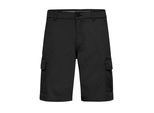 Cargoshorts KRONSTADT "Cargoshorts KSCummings", Herren, Gr. L, N-Gr, schwarz, Obermaterial: 98% Baumwolle CO. 2% Elasthan EL., Hosen