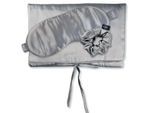 Seidentuch AILORIA "Tasche, Schlafmaske & Scrunchie M aus Seide TRAVEL SET BEAUTY M", Damen, grau (shadow), Obermaterial: 100% Seide silk., Modetücher