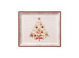 Servierplatte VILLEROY & BOCH "Gebäckplatte Winter Bakery Delight 27,5 x 23 cm bunt", bunt, Porzellan, Servierplatten, Servierplatte