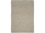 Teppich OCI DIE TEPPICHMARKE "FAVORIT", beige (natur), H:12mm Ø:200cm, Wolle, Teppiche, Teppich, Handweb-Teppich aus Indien, handgewebt, hochwertig verarbeitet