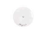 Frühstücksteller VILLEROY & BOCH "Frühstücksteller Lieblingsmensch Statement ø 21,2 cm weiß", weiß, Speiseteller