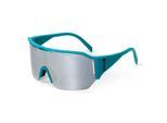 Sportbrille YEAZ "Sport-Sonnenbrille Black/Silver SUNVIBE", Damen, grün (grün, silber), Sonnenbrillen