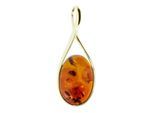 Kettenanhänger OSTSEE-SCHMUCK "- Jody - Gold 333/000 - Bernstein" Gr. 42, gold (gold 333, goldfarben, gelb), Schmuckanhänger, Damen, Gelbgold 333, Kettenanhänger