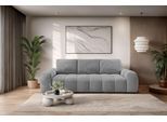 3-Sitzer OTTO HOME "AZITA optionale Schlafsofa mit Bettkasten, Breite 253cm", anthrazit, B:253cm H:87,5cm T:113cm, 100% Polyester, Sofas, Sofa mit Wellenunterfederung, Bubble-Optik, Verlässliche Qualität