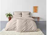 Bettwäsche OTTO HOME "Melli", beige (beige, meliert), B/L: 135cm x 200cm, 1 Stk., 1 Stk., Linon, B/L: 80cm x 80cm, 2 Stk., Linon, Obermaterial: 100% Baumwolle, Bettwäsche, Bettwäsche, Bettwäsche aus Baumwolle, Leinen-Look in Melange-Optik