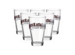 Glas LEONARDO "Becher Solo 410 ml 6er Set transparent", bunt (transparent), 6 tlg., Glas, Trinkgefäße, Kaffeetasse