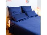 Bettwäsche WOLKENFELD "Edel Mako-Satin Bettwäsche, unfassbar weich", blau (marine blau), B/L: 200cm x 200cm, 1 Stk., 2 Stk., Mako-Satin, B/L: 80cm x 80cm & 80cm x 80cm, 3 Stk., Mako-Satin, Obermaterial: 100% Baumwolle, Bettwäsche, Bettwäsche, 135x200 cm, 155x220 & Übergrößen I inkl. Kissenbezüge 80x80 I Uni