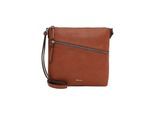 Umhängetasche TAMARIS "Umhängetasche TAS Alessia", Mädchen, Gr. B/H/T: 29cm x 28cm x 6cm 0, braun (cognac 700), Polyurethan, Taschen Umhängetasche