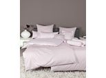 Wendebettwäsche JANINE "modernclassic 3912, 100% Baumwolle", rosa (rose), B/L: 135cm x 200cm, 1 Stk., 1 Stk., Mako-Satin, B/L: 80cm x 80cm, 2 Stk., Mako-Satin, Obermaterial: 100% Baumwolle, Bettwäsche, Wendebettwäsche, mit Reißverschluss, Streifen Design
