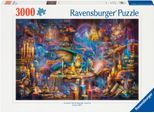 Puzzle RAVENSBURGER "Drachenbibliothek", bunt, Puzzles, KinderB:121cm H:80cm, Pappe, Motiv, Made in Germany, B:121cm H:80cm