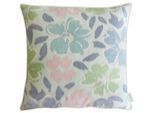 Dekokissen APELT "Chloe", bunt (zartes blau, rose, grün, geblümt), B:45cm H:10cm L:45cm, Mischgewebe, Dekokissen_Sitzkissen_Kissenhüllen, inclusive Soft-Kissenfüllung 100% PES