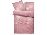 Bettwäsche OTTO HOME "Soucy", rosa, B/L: 155cm x 220cm, 1 Stk., 1 Stk., Satin, B/L: 80cm x 80cm, 2 Stk., Satin, Obermaterial: 100% Baumwolle, Bettwäsche, Bettwäsche, ab Gr. 135x200, 100% Baumwolle, Renforcé & PREMIUM Satin (TC300)