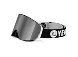 Snowboardbrille YEAZ "Magnet-Ski-Snowboardbrille silber verspiegelt/silber APEX", silber, Sportbrillen