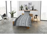 Bettwäsche CASATEX "India", silber (silber, anthrazit), B/L: 135cm x 200cm, 1 Stk., 1 Stk., Interlock-Jersey, B/L: 80cm x 80cm, 2 Stk., Interlock-Jersey, Obermaterial: 100% Baumwolle, Bettwäsche, Bettwäsche, orientalisch und gemütlich