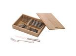 Besteck-Set VILLEROY & BOCH "Steakbesteck Oscar 12er Set silber", silber, Essbesteck-Sets