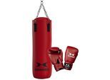Boxsack HAMMER "Fit", rot (rot, schwarz), Boxsäcke, B/H/L: 28cm x 60cm, B:28cm H:60cm