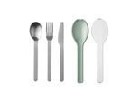 Besteck-Set MEPAL "Besteck-Set Ellipse", grün (nordic sage), Essbesteck-Sets