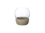 Windlicht "Windlicht Perlemor Home ø 15 x 16 cm beige", beige, LIKE. BY VILLEROY & BOCH, Kerzenhalter, Windlicht