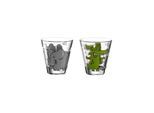 Kinderbecher LEONARDO "Kinderbecher Bambini 215 ml 2er Set", bunt (elefant, krokodil), Glas, Trinkgefäße, Kinderbecher