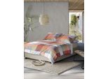 Bettwäsche IRISETTE "Wave 8542", rot, B/L: 140cm x 200cm, 1 Stk., 1 Stk., Mako-Satin, B/L: 90cm x 70cm, 2 Stk., Mako-Satin, Obermaterial: 100% Baumwolle, Bettwäsche, Bettwäsche, anschmiegsam und atmungsaktiv, Ganzjahresqualität