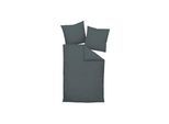 Bettbezug JANINE "Bettwäsche COLORS 1er Pack" Gr. S, grau (anthrazit), B:135cm L:200cm, Buntgewebe, Bettbezüge