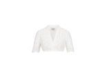 Dirndlbluse NÜBLER "Dirndlbluse kurzarm Melani", Damen, Gr. 36, beige (natur), Obermaterial: 100% Polyester PES., Blusen Dirndlbluse